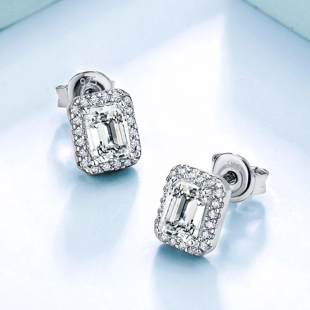 0.5 Carats *2 VVS1 Moissanite Stud Earrings for Women