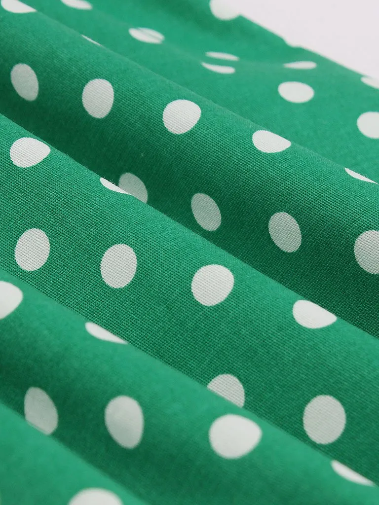 1950s Polka Dot With Belt Vintage Dress