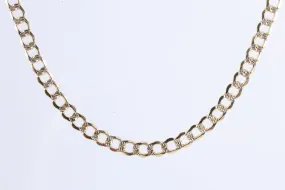 22" 14k Two-Tone Gold Curb Chain (18.77g.)