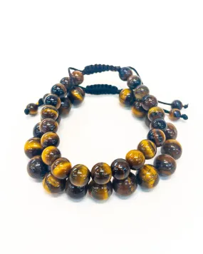 Adjustable Tiger's Eye Mala Bracelet