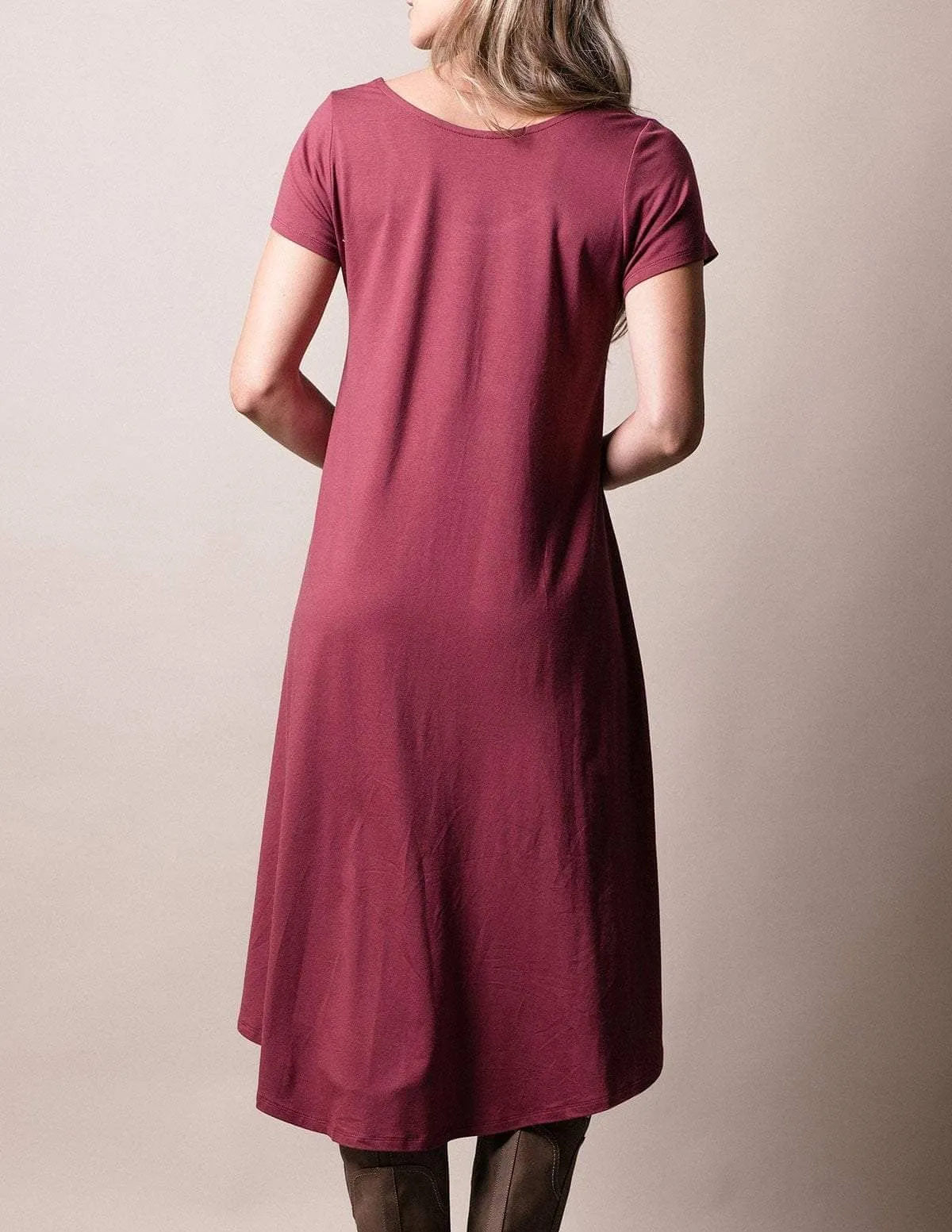 Bamboo Swing Dress - Tibetan Red