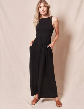 Bamboo Tank Dress - Black