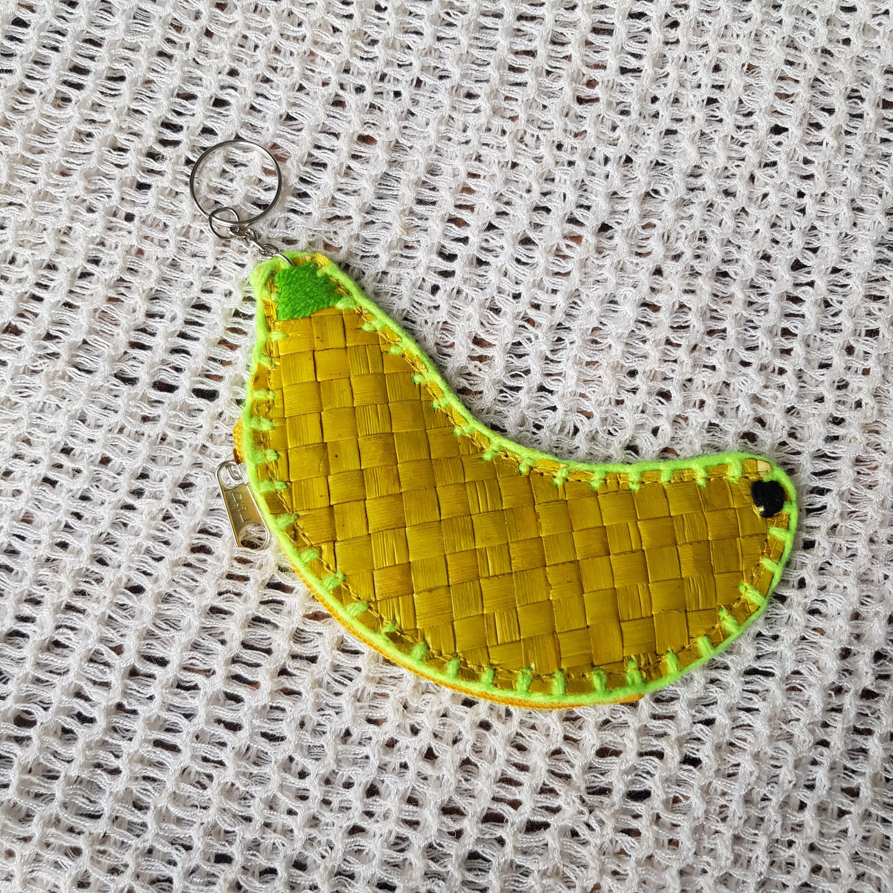 Banana Wallet with Keychain