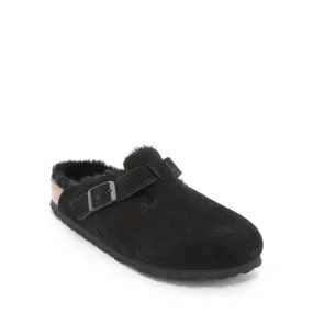 Birkenstock Boston Shearling 0259881 (Black Suede)