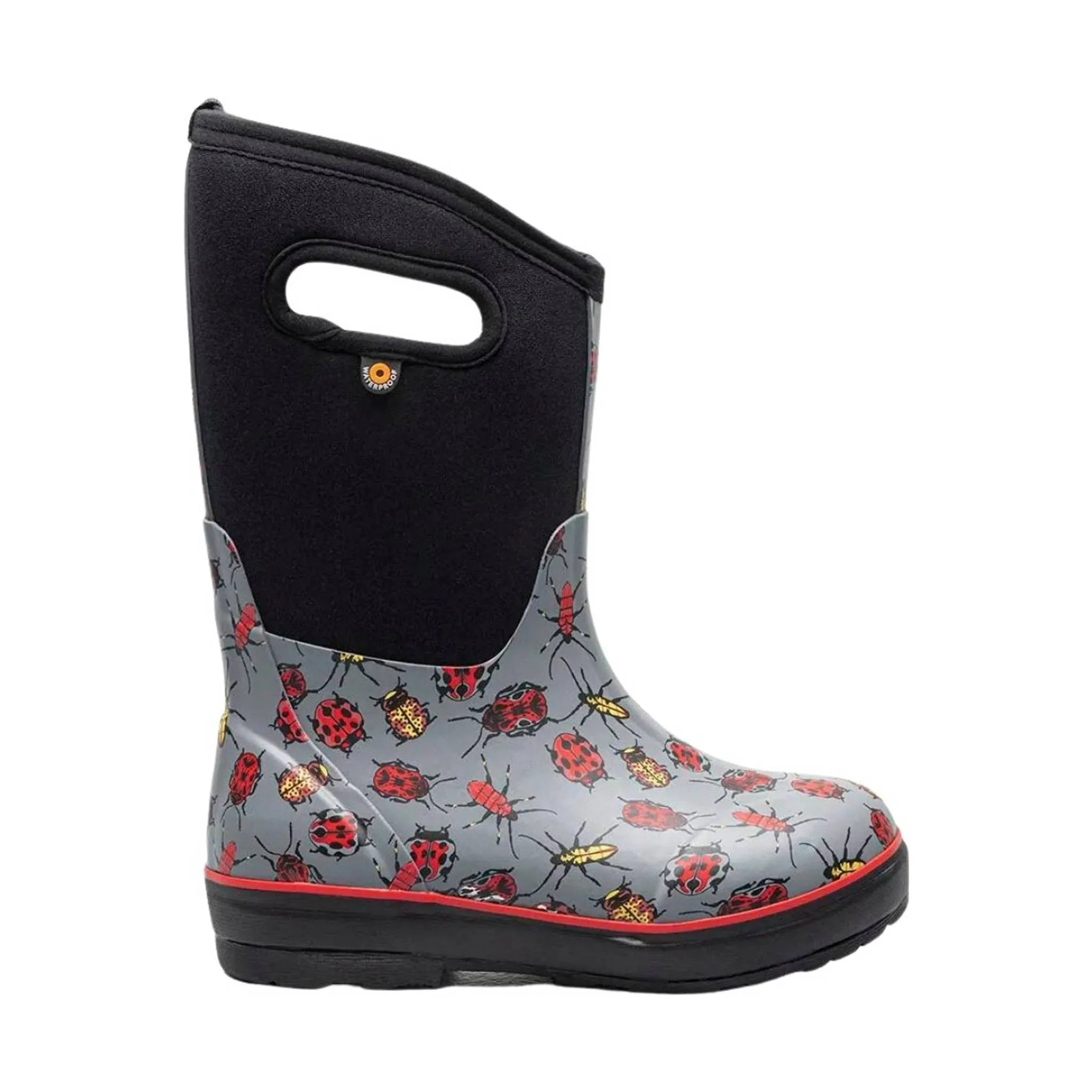 Bogs Kids' Classic Bug Rain Boot - Gray Multi