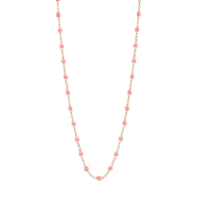 Child Classic Gigi Fuchsia necklace, Rose Gold, 13"