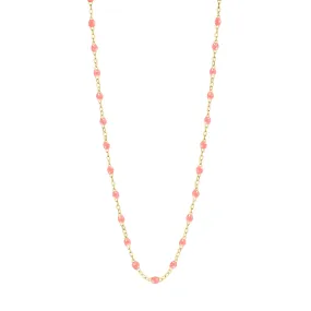 Child Classic Gigi Fuchsia necklace, Yellow Gold, 13"