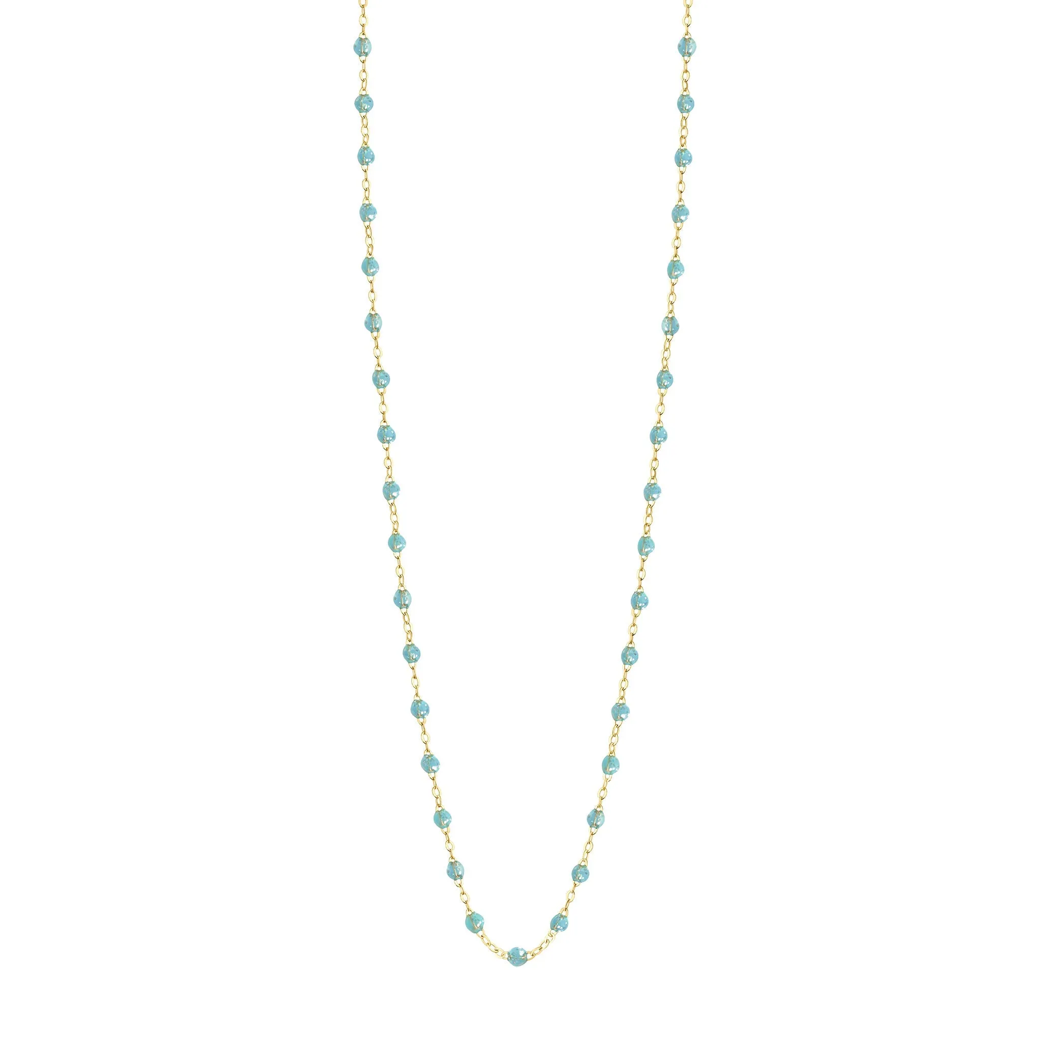 Classic Gigi Aqua sautoir, Yellow Gold, 34"