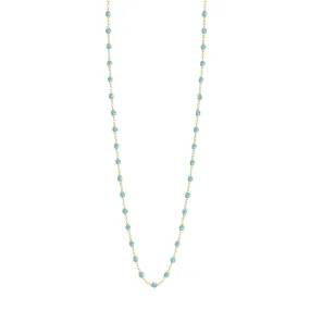 Classic Gigi Aqua sautoir, Yellow Gold, 34"