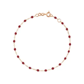 Classic Gigi Cherry bracelet, Rose Gold, 5.9"