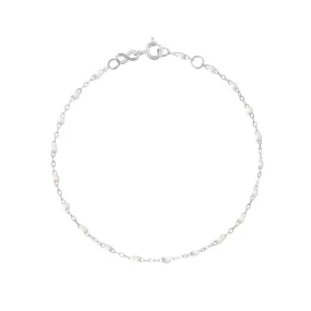 Classic Gigi White bracelet, White Gold, 5.9"