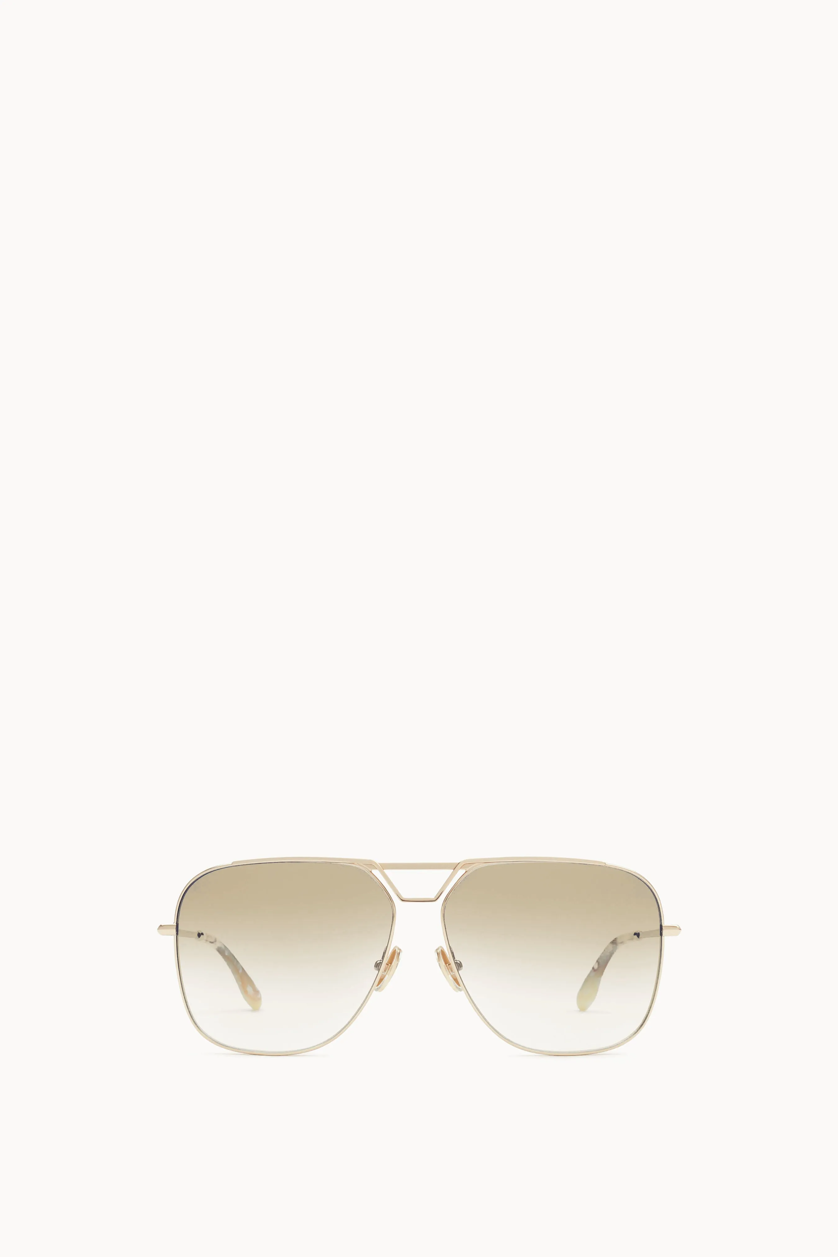 Classic V Metal Navigator Sunglasses in Gold