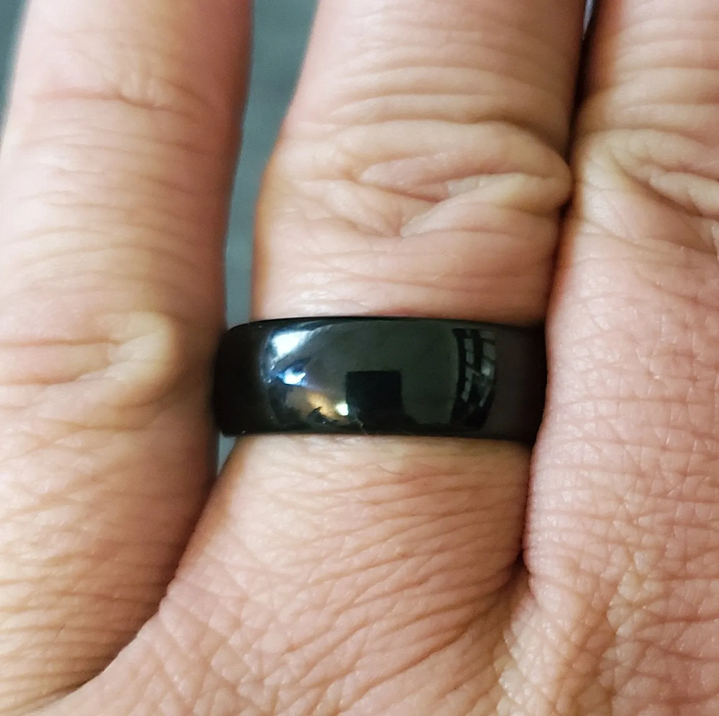 Custom Engraved Men's Black Tungsten Promise Ring - Promise Ring For Guy's