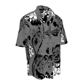 Floral Silhouette Mens Short Sleeve Shirt