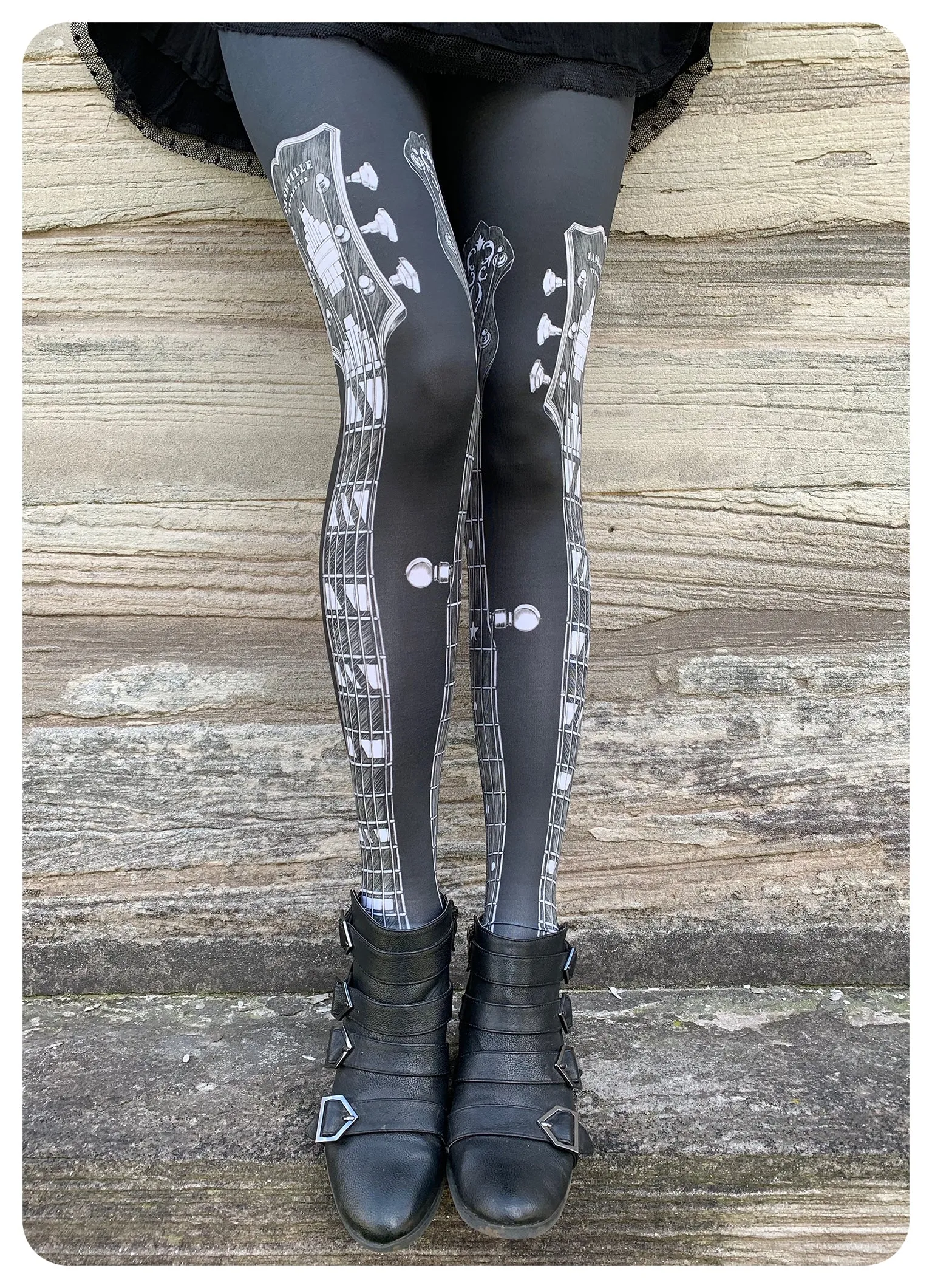 Guitar Leggings by fox savant