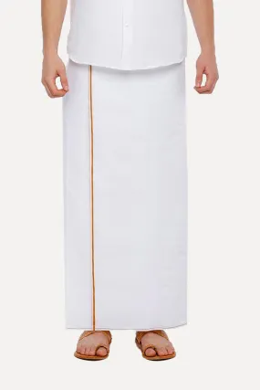 H2O - Double Dhoti With Small Border For Men (Assorted) | Uathayam