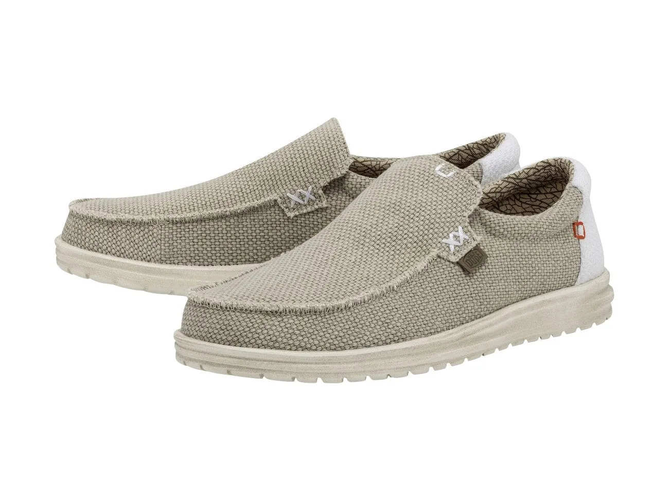 Hey Dude Mikka Braided Off White Slip On Uomo