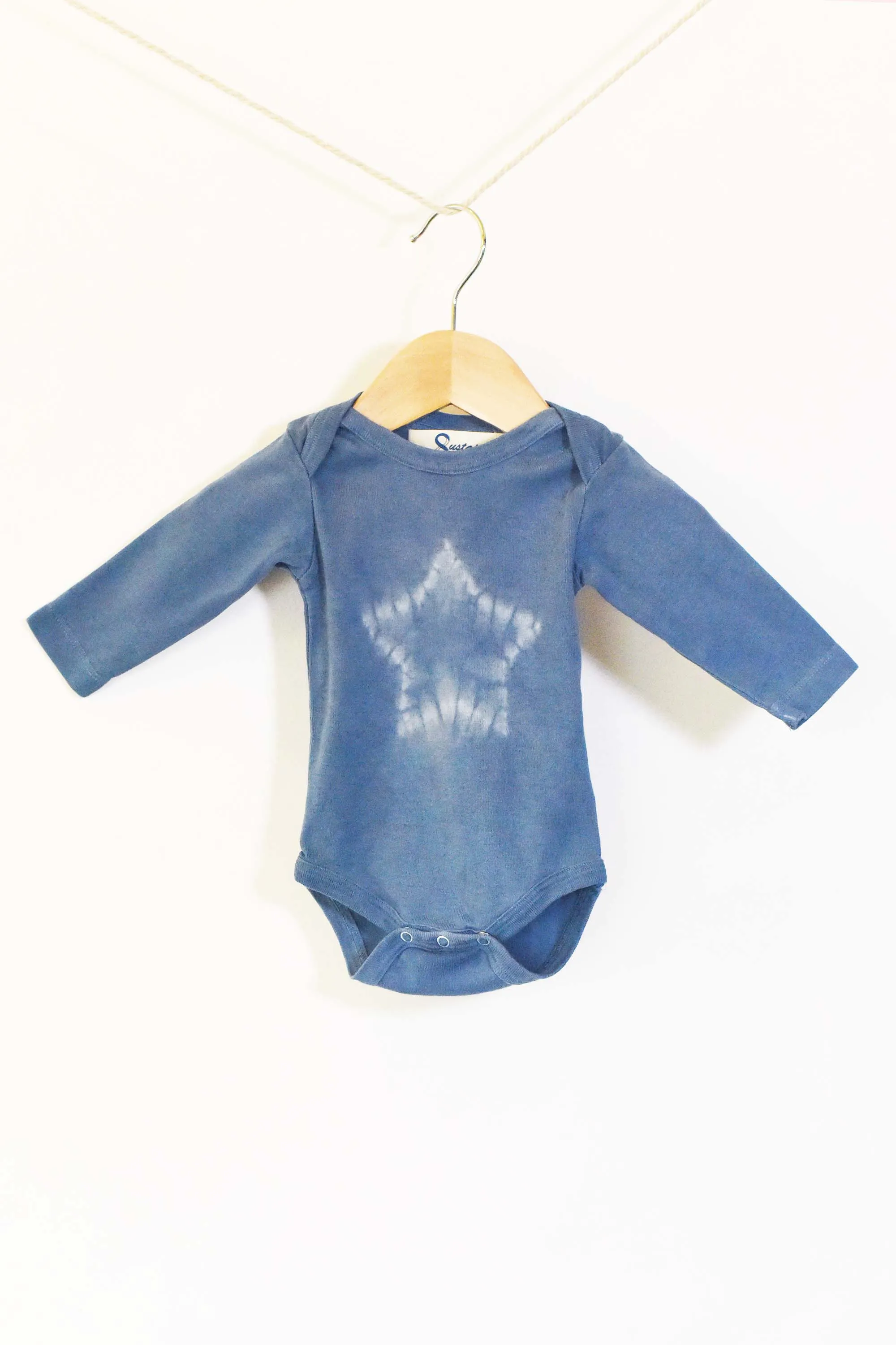 Indigo Star Long Sleeve Onesie