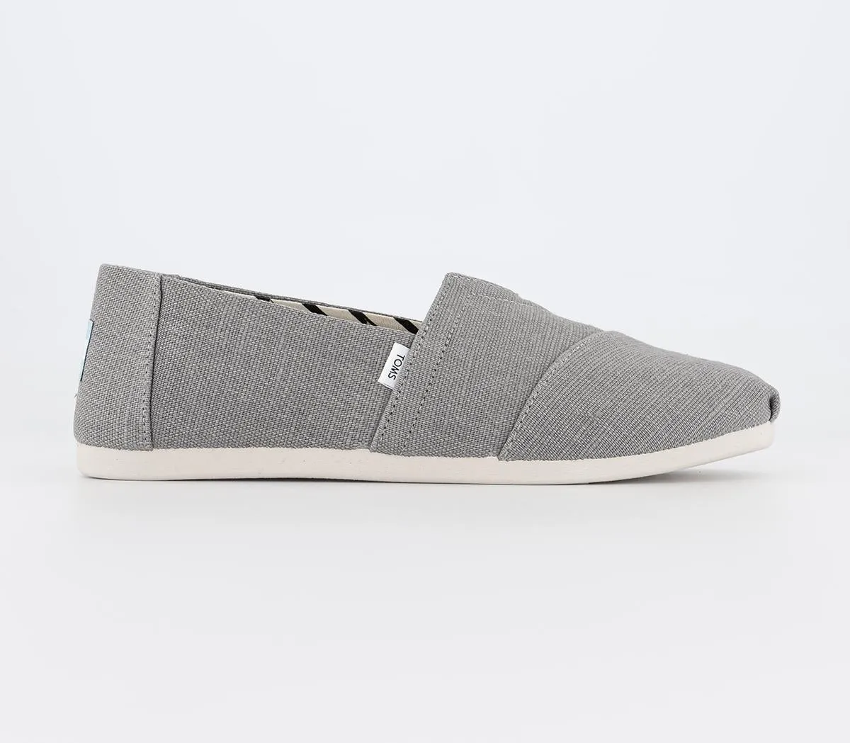 Mens Toms Classic Alpargata Cement Heritage Canvas