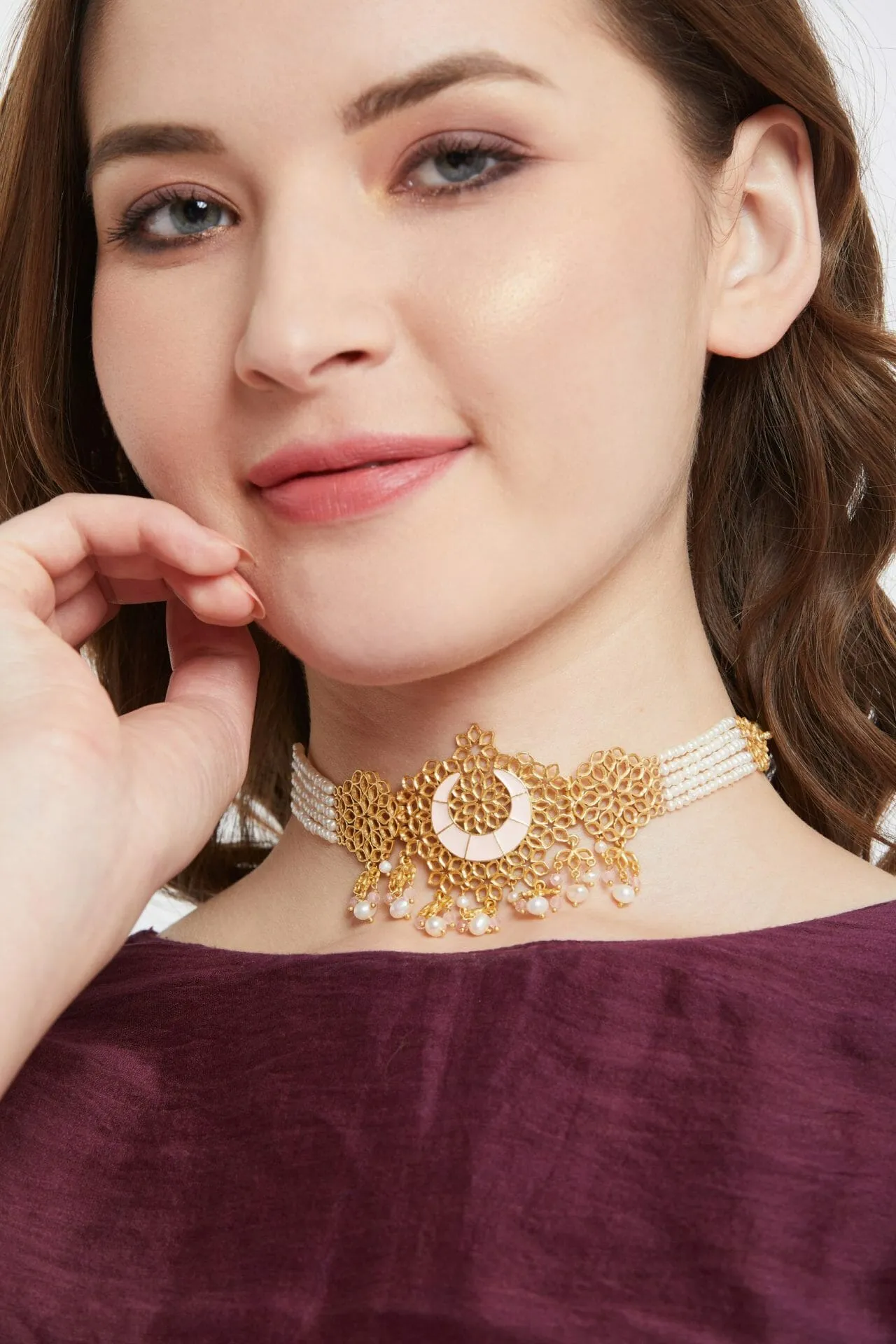 Modern Maharani Choker Necklace