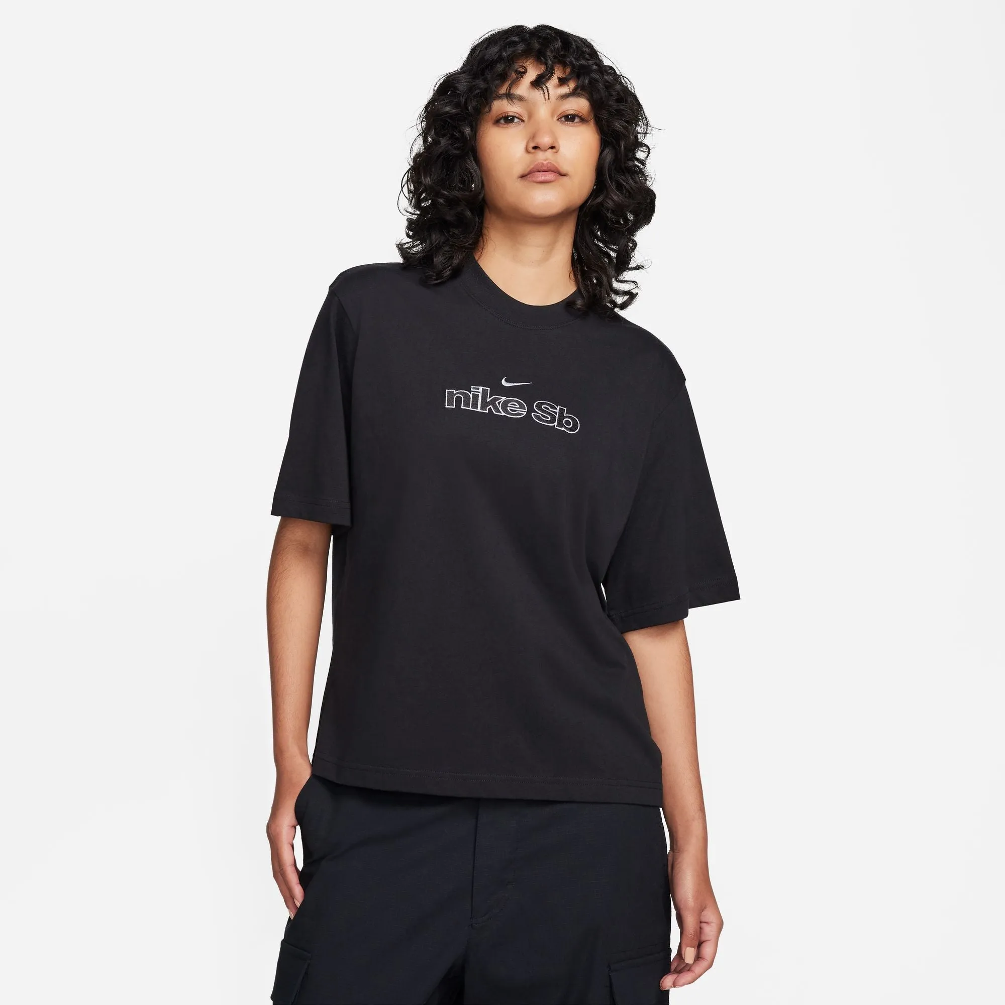 Nike SB Boxy Logo Tee Black