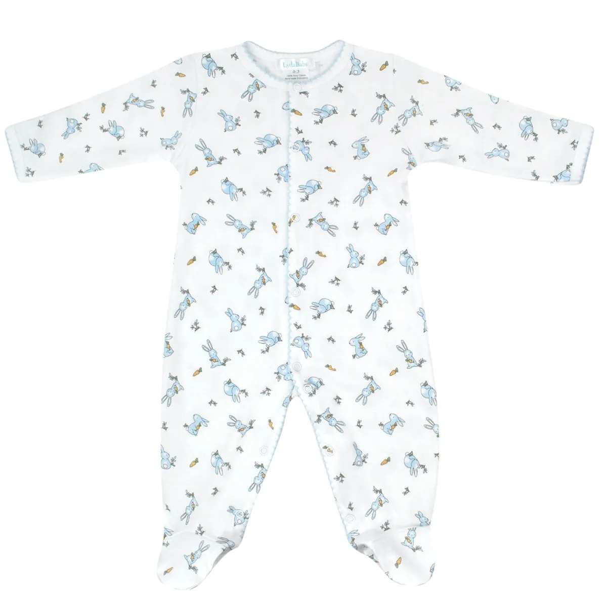 Rabbits Printed Footie | Baby Boy