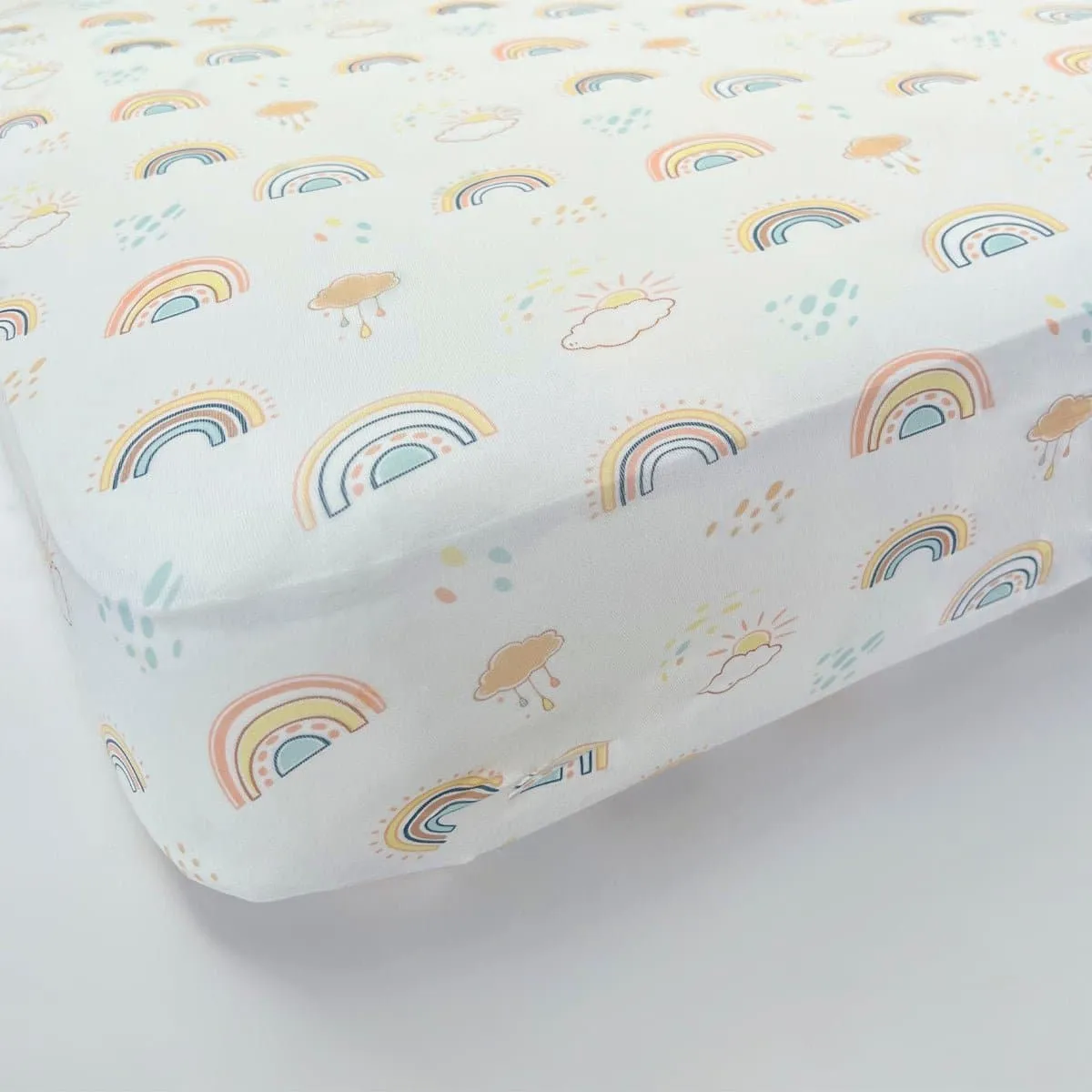 Rainbows Crib Sheet