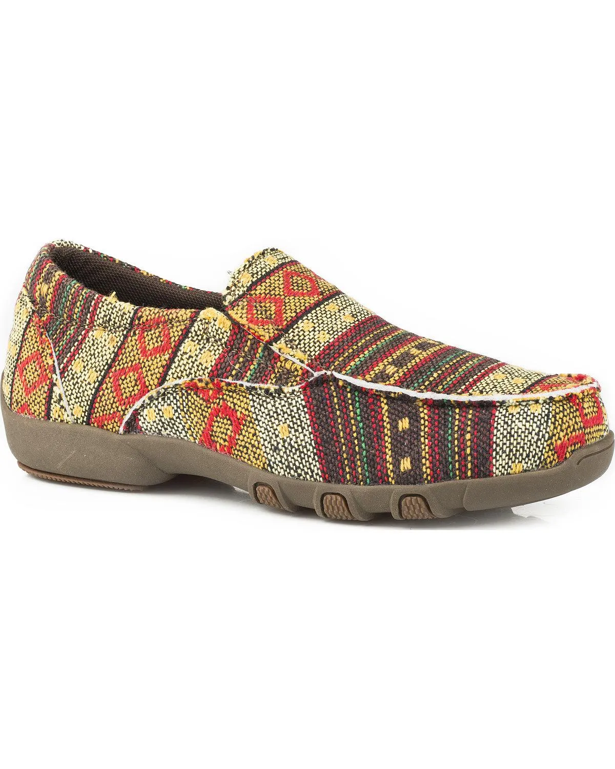 'Roper' Women's Johnnie Brown Driving Moccasin - Brown / Multi