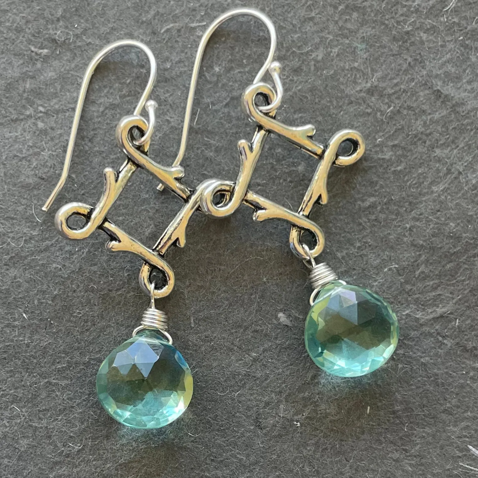 Seafoam Celtic Dangles