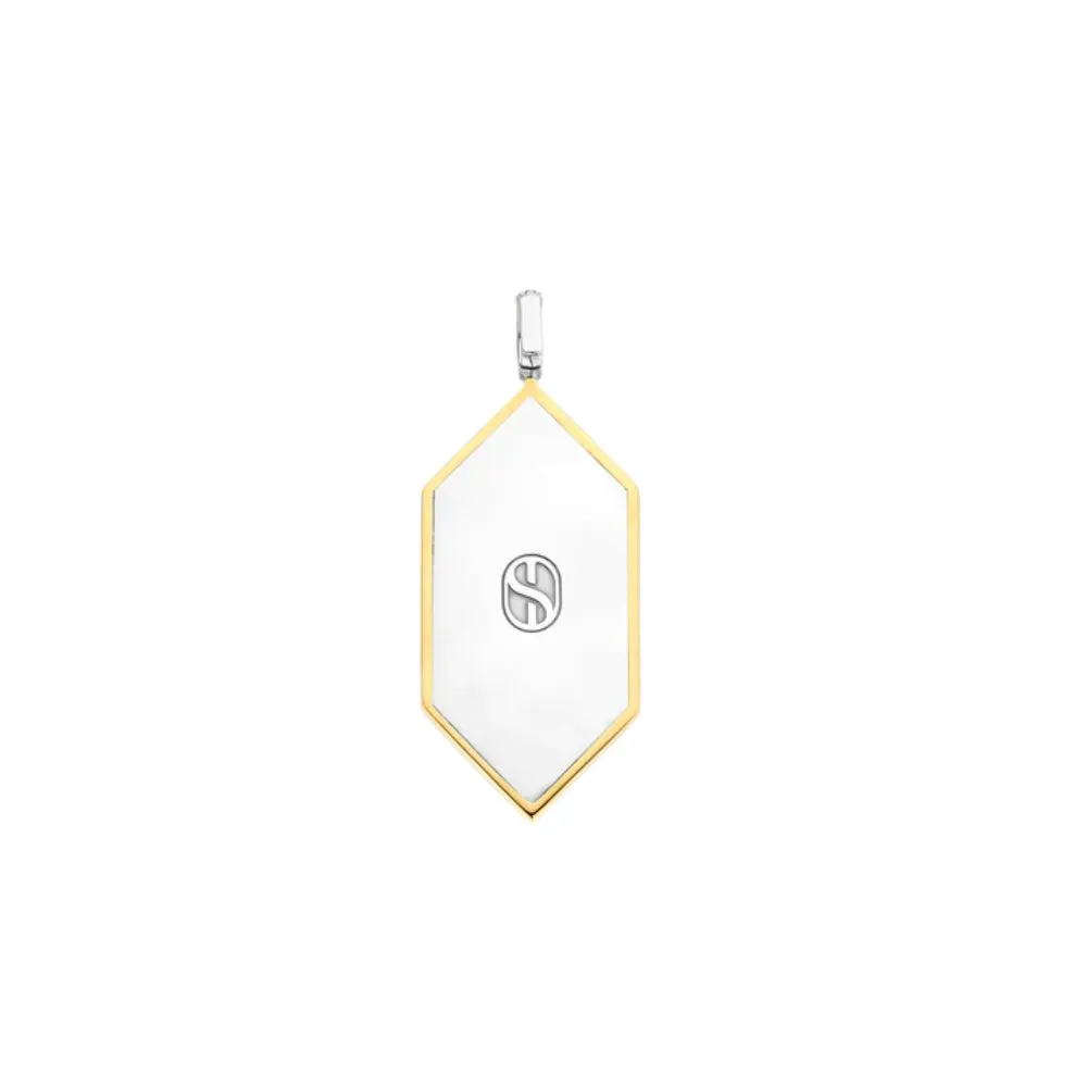 Ti Sento Geometric Mother of Pearl Pendant