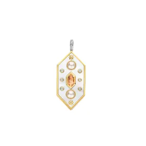 Ti Sento Geometric Mother of Pearl Pendant