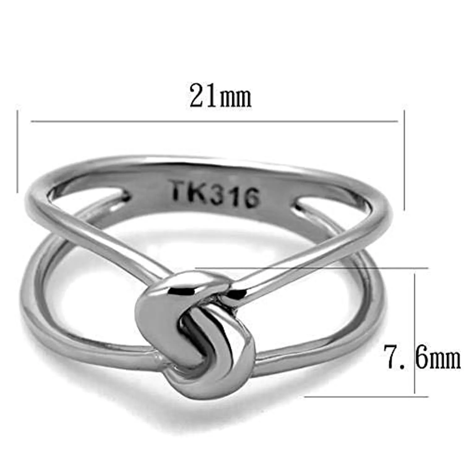 WildKlass Stainless Steel Ring High Polished Women